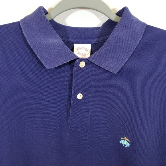 Brooks Brothers Blue Polo Shirt Golden Fleece L - Picture 7 of 16